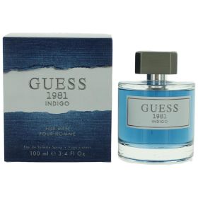 Guess 1981 Indigo by Guess, 3.4 oz Eau De Toilette Spray for Men