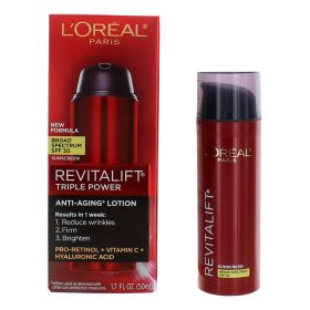 L'Oreal Revitalift Triple Power by L'Oreal, 1.7 oz Anti-Aging Lotion SPF 30